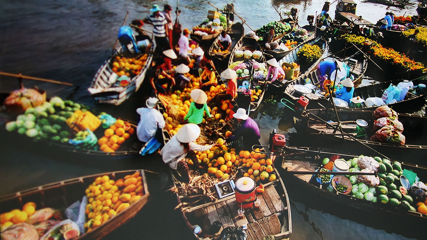 Du lịch chợ nổi Cái Bè - Tiền Giang bằng xe máy Du lịch chợ nổi Cái Bè - Tiền Giang bằng xe máy